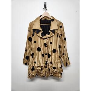 Ubu Pack Your Personality Women's Reversible Rain Coat, Size S, Gold & Black